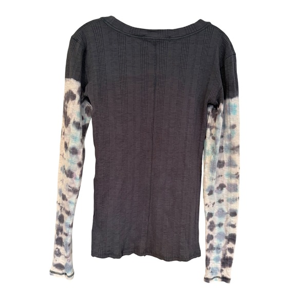 We The Free Free People Big Sur Ribbed Top Women's M Misty Mountain Boho Hippie - Picture 8 of 13